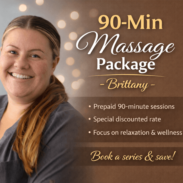 3-90-Min Massage Pkg w/ Brittany at Warrior Wellness Center in Sparks, NV